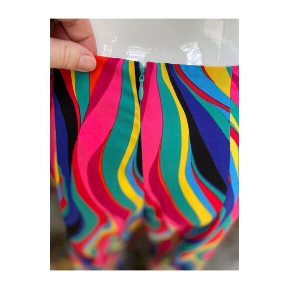 Superdown Tamera Multicolor Rainbow Trousers Pants High Waist Sz XL - Picture 6 of 16